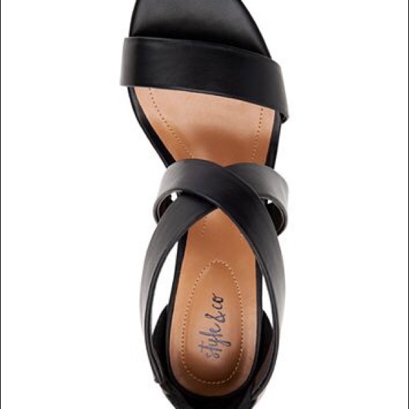 Style & Co. Paysonn Suede Open Toe Strap, NEW - Picture 4 of 5